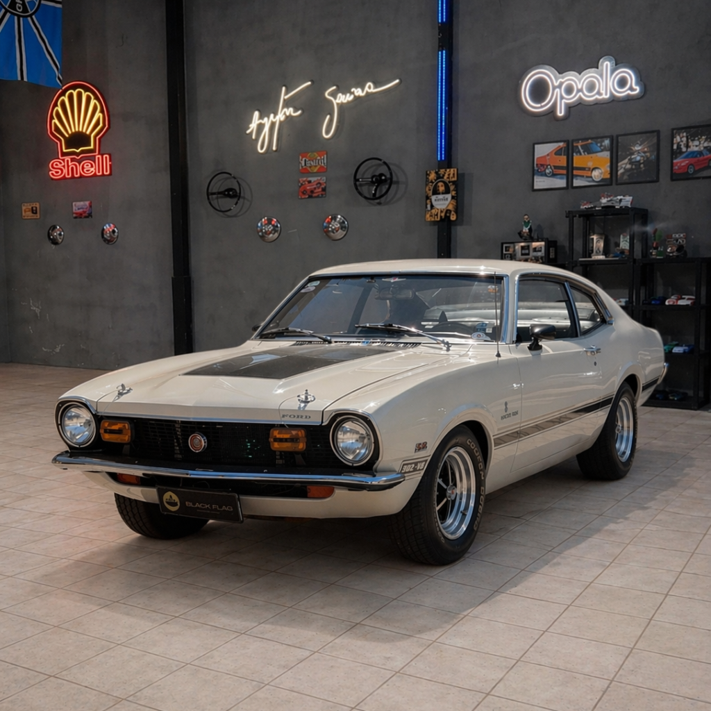 Ford Maverick GT V8 1975 disponível na Black Flag Veículos Clássicos