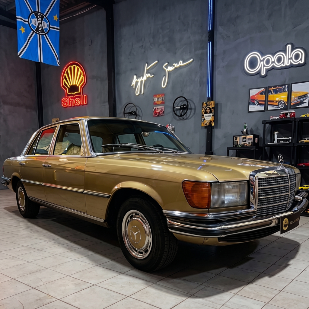 Mercedes-Benz 280S W116 1975 disponível na Black Flag Veículos Clássicos